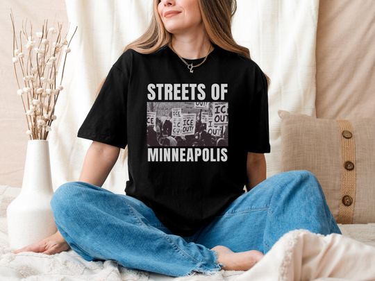 Discover Bruce Streets of Minneapolis Right Now Shirt, Ice Out Graphic Hoodie, Be Good Pretti Statement Tee