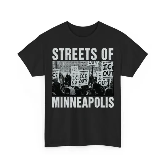 Discover Bruce Streets Of Minneapolis Right Now Shirt, Ice Out, Be Good Pretti T-Shirt