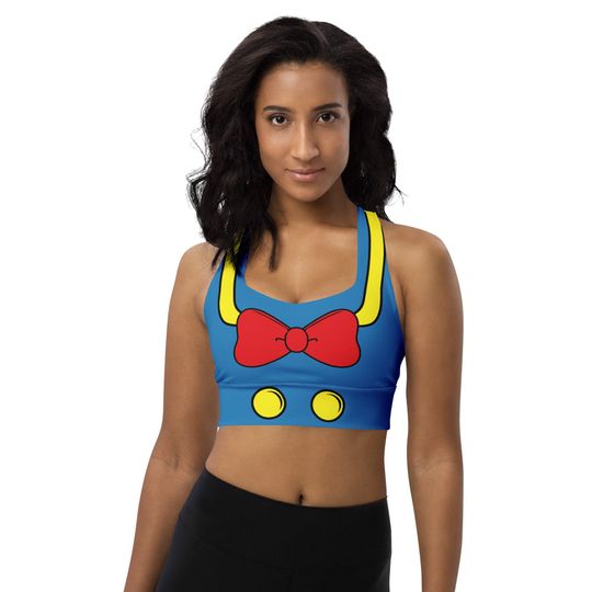 Discover Magical Duck Running Costume Longline sports bra