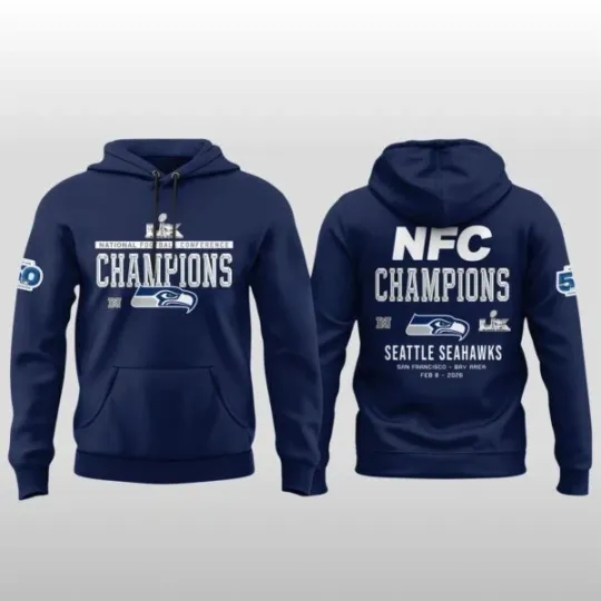 Seahawks Champions Su.per Bowl Baseball Hoodie