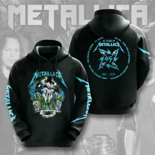 Discover Metallic 45th Anniversary 3D Hoodie 2026