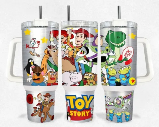 Discover 40oz Toy Story Tumbler with handle,straw, lid