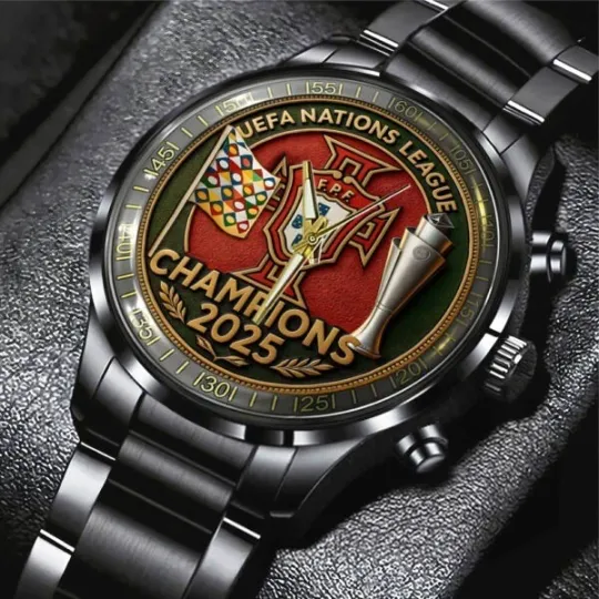 Discover Portugal National Football Team Steel Band Watch
