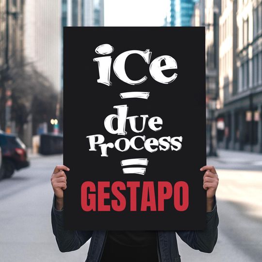 Discover Anti ICE Protest Sign ICE OUT No Kings Protest: Printable Rally Poster (Digital Download)