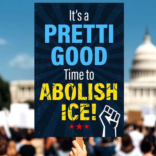 Discover Abolish ICE Protest Sign, Activist Art Printable (Digital Download)