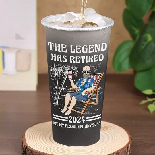 The Legend Has Retired Not My Problem Anymore - Personalized Aluminum Color Changing Cup