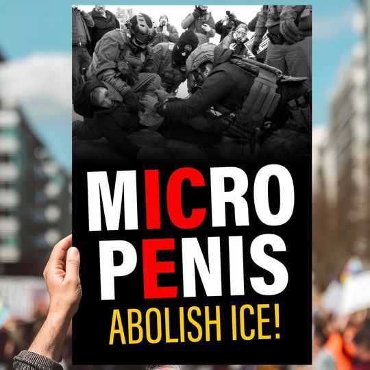 Discover Abolish ICE Protest Poster  Satirical Human Rights Art (Digital Download)