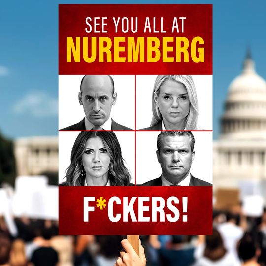 Discover Anti-Trump Protest Sign  Nuremberg Quote, Digital Download