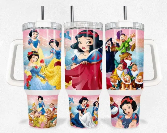 Discover 40oz Snow Princess  Inspired Tumbler Dupe