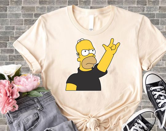 Discover The Simpsons Homer Simpson Rock T-Shirt