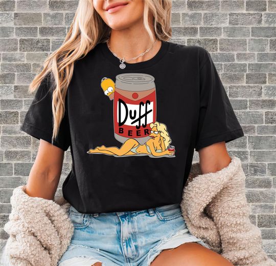 Discover The Simpsons Duffman Art Cartoon T-Shirt