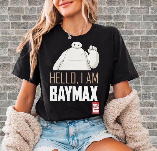 Discover Disney Big Hero 6 TV Series Baymax Hello T-Shirt