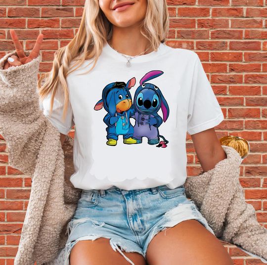 Discover Eeyore and Stitch Friends Vintage T-Shirt