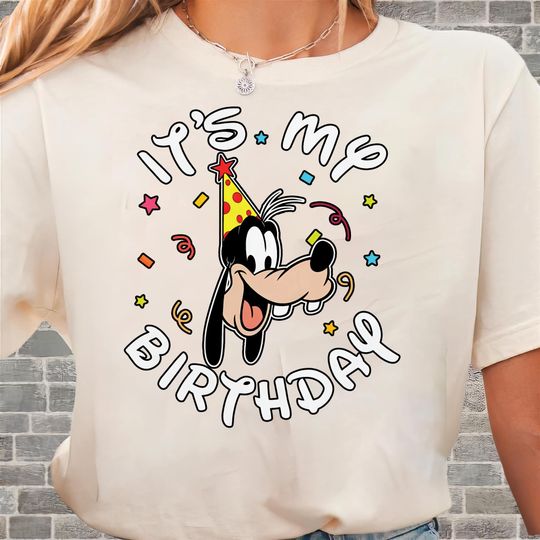 Discover Goofy It's My Birthday Funny Goofy T-Shirt