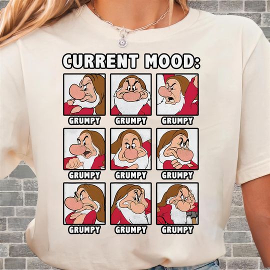 Discover Grumpy Dwarf Current Moods Always Grumpy Seven T-Shirt