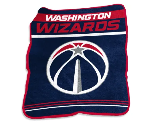 Discover New Original Logo Brands Washington Wizards 50'' x 60'' Game Day Throw Blanket