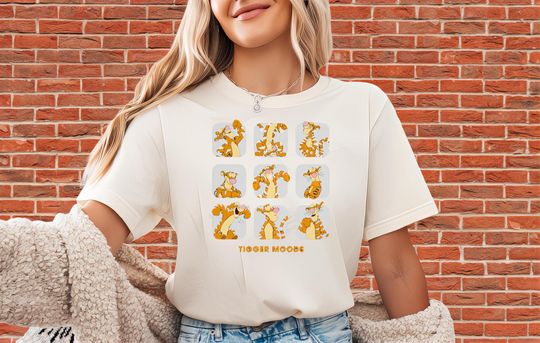 Discover Tigger Moods Cute Face Winnie The Pooh T-Shirt