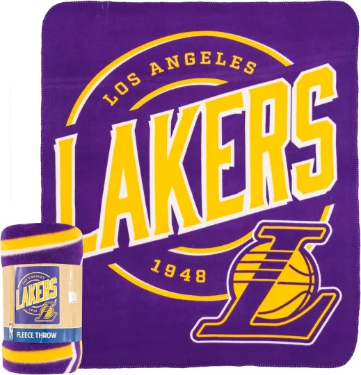Discover Los Angeles Lakers NBA Northwest 50"x60" Campaign Fleece Throw Blanket