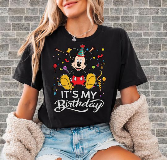 Discover Disney Mickey Mouse Its My Birthday T-Shirt