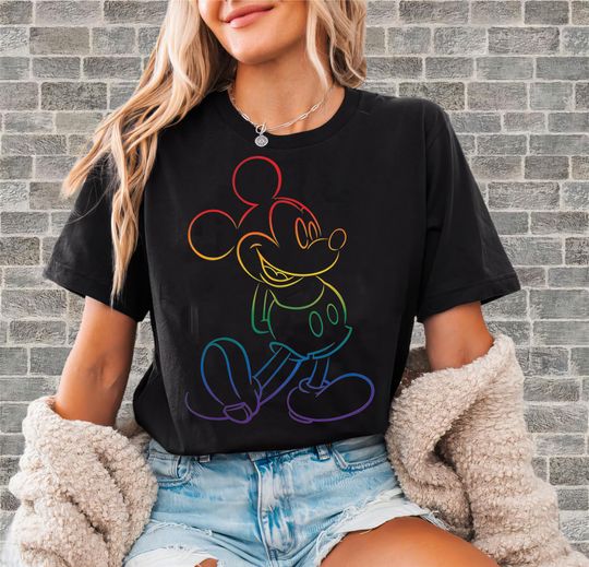 Discover Disney Mickey Mouse Standing Pride T-Shirt