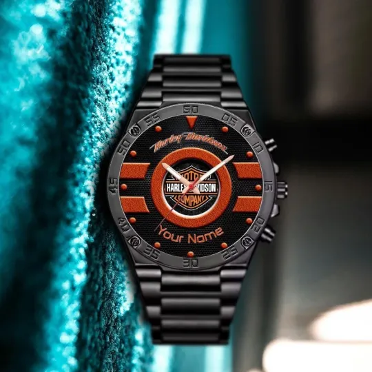 Discover Personalized Harrley Motor Daviidson'n Racing Gentleman Stainless Steel Watch Gift
