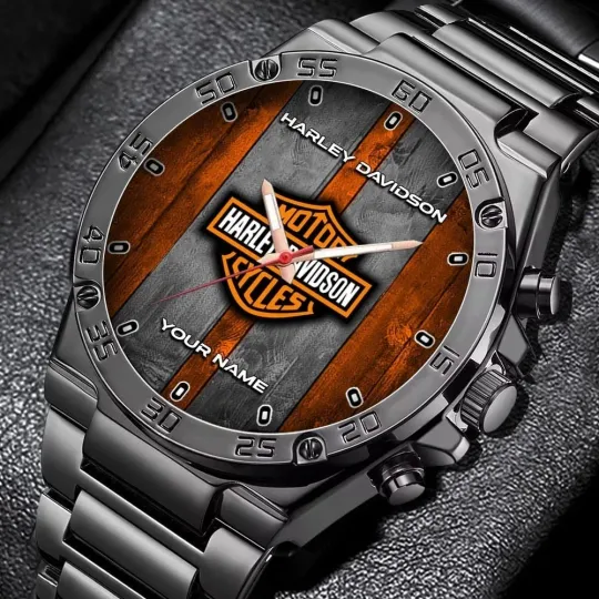 Discover Personalized Harrley Motor Daviidson'n Racing Gentleman Stainless Steel Watch Gift