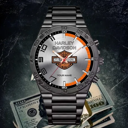 Discover Personalized Harrley Motor Daviidson'n Racing Gentleman Stainless Steel Watch Gift