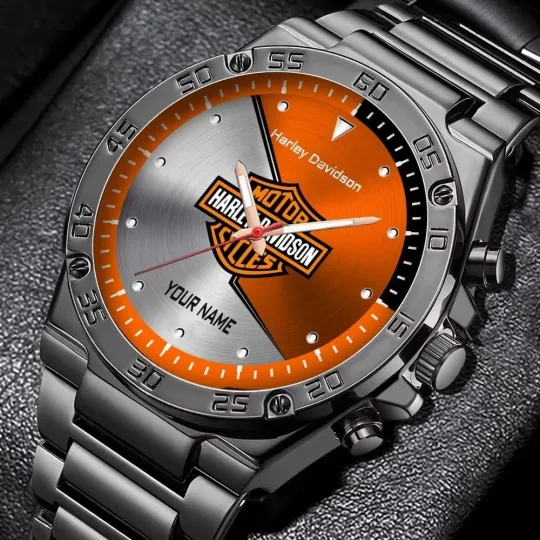Discover Personalized Harrley Motor Daviidson'n Racing Gentleman Stainless Steel Watch Gift