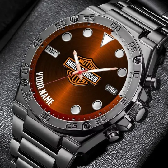 Discover Personalized Harrley Motor Daviidson'n Racing Gentleman Stainless Steel Watch Gift