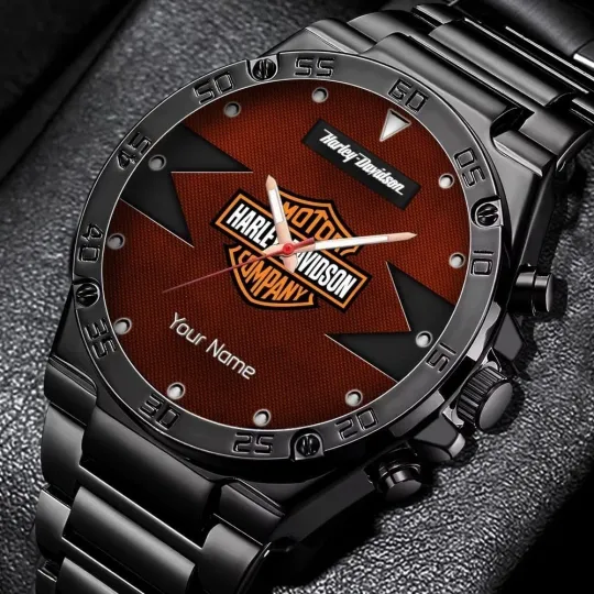 Discover Personalized Harrley Motor Daviidson'n Racing Gentleman Stainless Steel Watch Gift