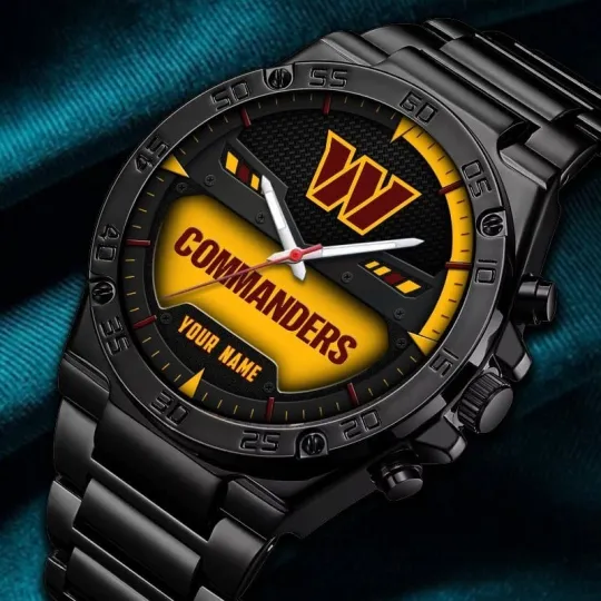 Discover Personalized Washington Football Commanderss Gentleman Stainless Steel Watch