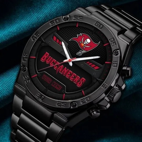 Discover Personalized Tampa Bay Football Buccaneerss Team Gentleman Stainless Steel Watch