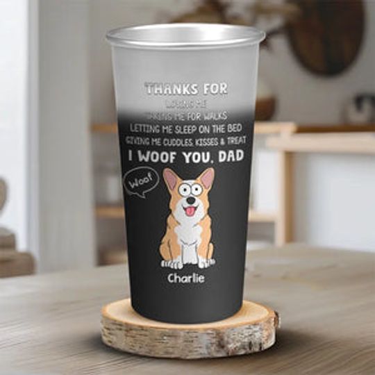 I Want Your Kisses Everyday - Dog Personalized Custom Aluminum Changing Color Cup
