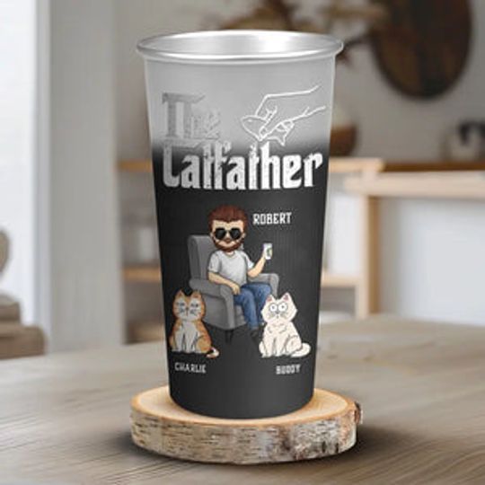 Discover Thank You For Being My Dad - Dog & Cat Personalized Custom Aluminum Changing Color Cup - Father's Day, Gift For Pet Owners, Pet Lovers