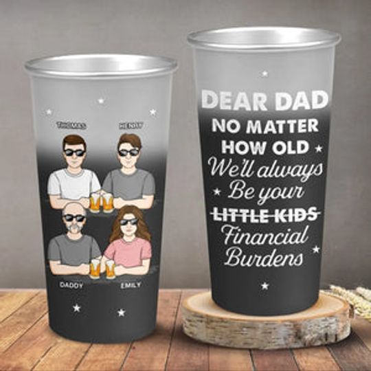 We'll Always Be Your Little Kids - Family Personalized Custom Aluminum Changing Color Cup