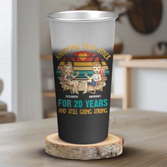 My Favorite Travel Companion - Couple Personalized Custom Aluminum Changing Color Cup