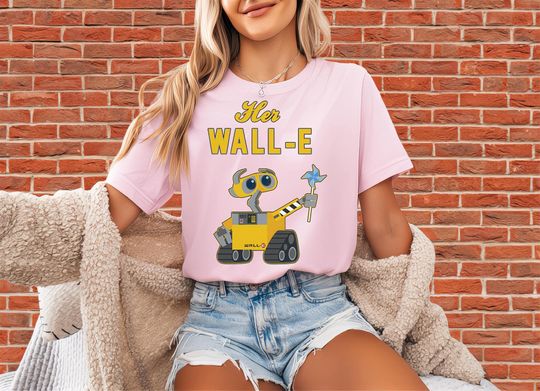 Discover Disney Wall-E Her Wall-E Couples Tshirt | Unisex Adult Tee | Hoodie Sweatshirt | Premium DTF Print | Kids Option | O104