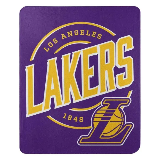 Discover Los Angeles Lakers NBA Northwest 50"x60" Campaign Fleece Throw Blanket