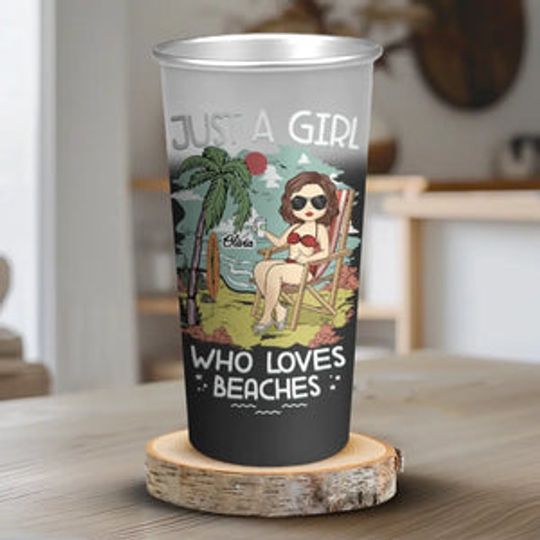 Discover Life Is Better At The Beach - Bestie Personalized Custom Aluminum Changing Color Cup - Summer Vacation Gift For Best Friends, BFF, Sisters