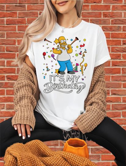 Discover Homer Simpson It's My Birthday T-Shirt