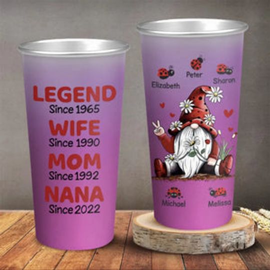 Legend Since - Family Personalized Custom Aluminum Changing Color Cup