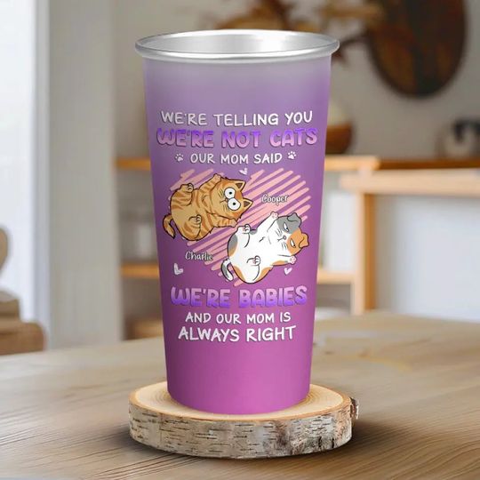 I'm Not A Cat - Cat Personalized Custom Aluminum Changing Color Cup - Gift For Pet Owners