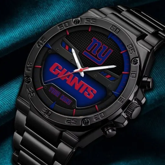 Discover Personalized New York Football Giantss Team Gentleman Stainless Steel Watch Gift