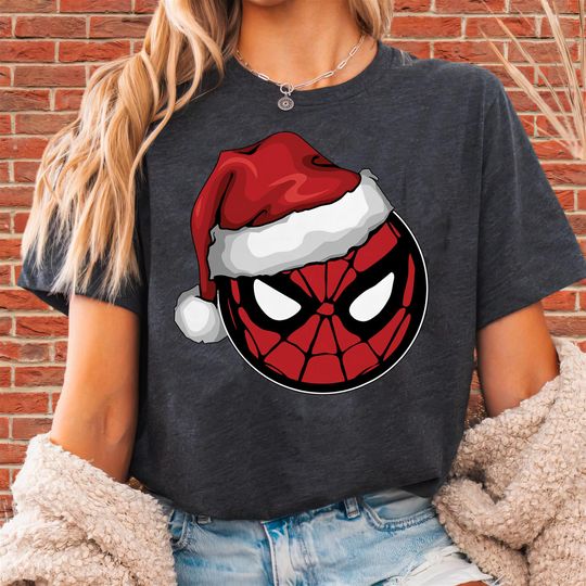 Discover Marvel Christmas Spider-Man Santa T-Shirt