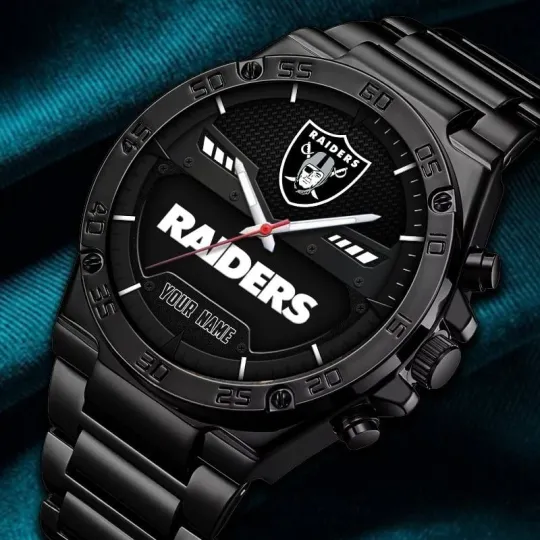 Discover Personalized Las Vegas Football Raiderss Team Gentleman Stainless Steel Watch