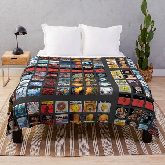 Discover RADIOHEAD THUMBNAILS Throw Blanket