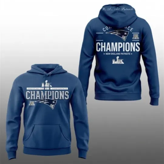 Discover 2026 Patriots AF.C Champions We Are All Patriots Hoodie