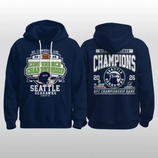 2026 Seahawks NF.C Conference Champions Game Hoodie