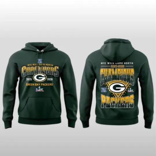 Discover 2026 Packers Wild Card North Champions Hoodie