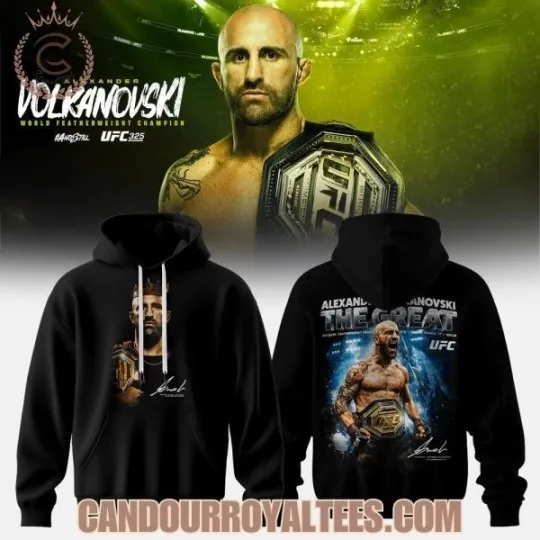 Discover Alexander Volkanovski 325 Featherweight Champion Hoodie